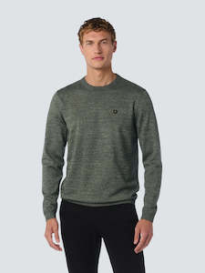 NO EXCESS CREW - PULLOVER CREWNECK 2 COLOURED MELANGE / SMOKE