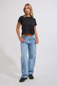 WRANGLER JEANS - LOW BELLA BAGGY / MANTRA BLUE