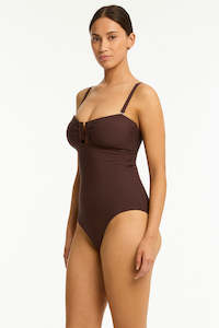 SEALEVEL ONE PIECE - SPINAKER U BAR BANDEAU ONE PIECE / COCOA