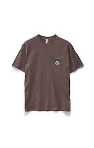 Mens Menu Bar: S DOUBLE TEE - COMBO PLATTER TEE / WASHED CHOCOLATE