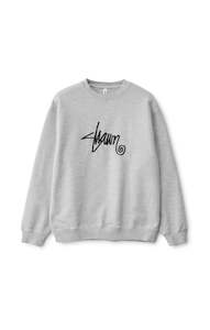 S DOUBLE CREW - SHAWN SCRIPT CREW  / GREY HEATHER