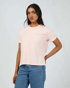 ALL ABOUT EVE TEE - AAE WASHED TEE / LIGHT PINK