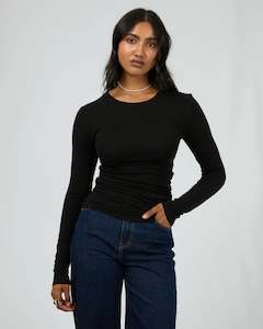 Womens Menu Bar: ALL ABOUT EVE TOP - KYLIE LONG SLEEVE TOP