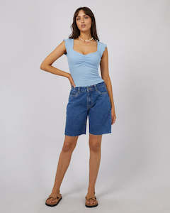 ALL ABOUT EVE TEE - BREE TEE / BLUE