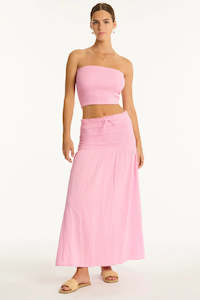 Womens Tops: SEA LEVEL TOP - SUNSET BEACH BANDEAU TOP - PINK