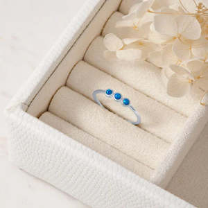 MIDSUMMER RING - TRINITY BLUE OPAL RING