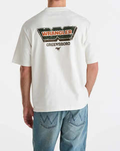 WRANGLER DURABLE SLACKER TEE-VINTAGE WHITE