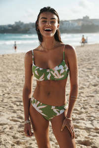 SEA LEVEL BIKINI - VERIDIAN BALCONETTE BRA / MOSS