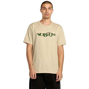 Mens T Shirts: SKIDDER SST CREAM VOLCOM