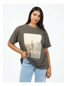 Womens T Shirt: ALL ABOUT EVE YELLOWSTONE RELAXED TEE
