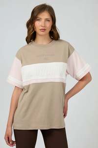 ALL ABOUT EVE - PERFORMANCE RELAXED TEE / STONE