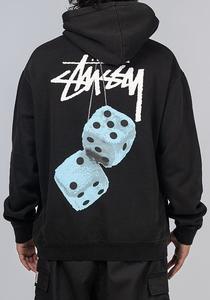 Fuzzy Dice Fleece Hoodie - Pigment Black