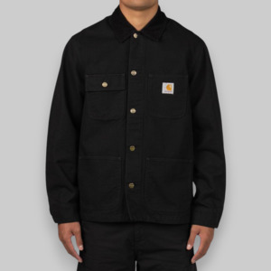 Carhartt: Michigan Coat - Black/Black Rinsed