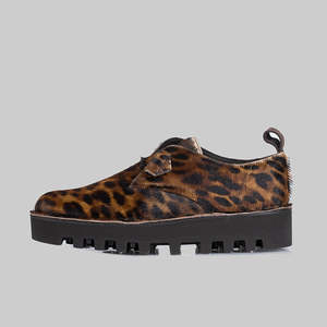 Clarks Originals: X Engineered Garments Desert Khan - Leopard Print Pony