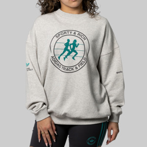 Main All Outlet Womens: X Sporty & Rich Sweater - Light Grey Heather