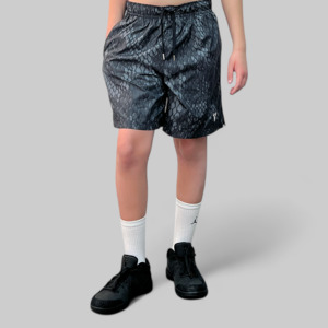 Main All Kids Outlet: Kids' Kobe Light Weight Woven Short - Black/Reflective Silver