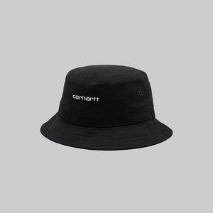 Logo Script Bucket Hat - Black/White