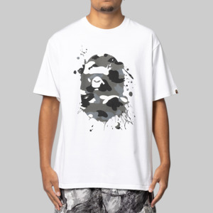 A Bathing Ape%C2%AE: City Camo Painting Ape Head T-Shirt "Glow In The Dark"