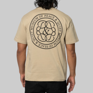 Museum Of Peace Quiet: Symbol T-Shirt - Tan