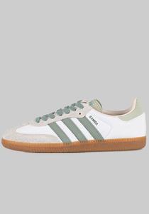 Adidas Womens: Women's Samba OG - White/Silver Green