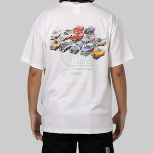 Huf X Toyota Landcruiser Capsule: X Toyota Timeline T-Shirt - White