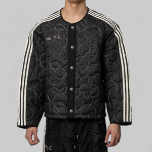 X Thug Club Padded Liner Jacket - Black/Silver Metallic
