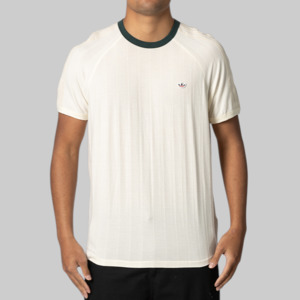 Adidas X Clot By Edison Chen 1: X CLOT By Edison Chen Rib T-Shirt - Cream White/Green