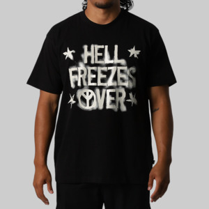 Tops: Hell Frozen Over T-Shirt - Jet Black