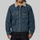 Boa Lined Denim Jacket - Indigo