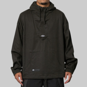 Main Outlet Mens Tops: Masked Waxed Anorak - Dark Olive