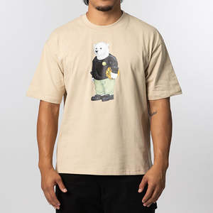 Smiley Polar Bear T-Shirt - Natural