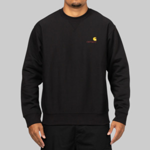 Carhartt: American Script Crew - Black