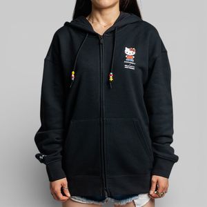 Converse: X Hello Kitty And Friends Full Zip Hoodie - Black