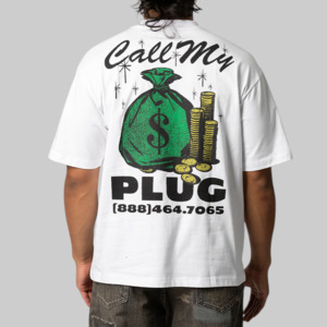 Market: Call My Plug T-Shirt - White