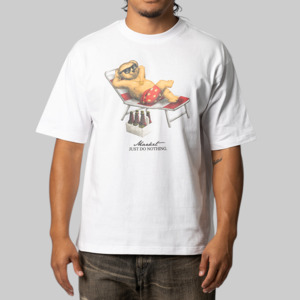 Market: Smiley Bearly A Care T-Shirt - White