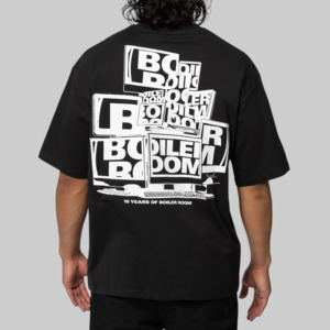 Main Outlet Mens Tops: 15 Years Monitor T-Shirt - Black