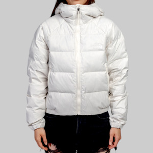 The North Face: W Hydrenalite Down Hoodie - White Dune