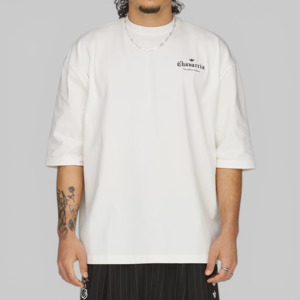 Adidas: X Willy Chavarria Logo T-Shirt - Off White