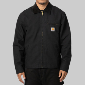 Carhartt: Detroit Jacket - Black/Black Rinsed