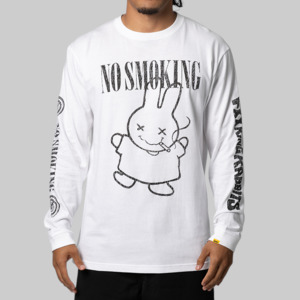 Fr2: No Smoking Rabbit Long Sleeve - White