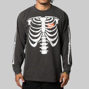 Bone Garment Dye Long Sleeve - Black