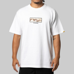 Fr2: Embroidery No Smoking Art T-Shirt - White
