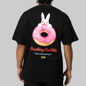 Fr2: Rabbit Donut T-Shirt - Black