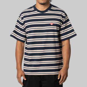 Human Made: Striped T-Shirt - Navy