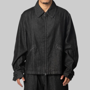 Y 3: Denim Blouson Jacket - Black