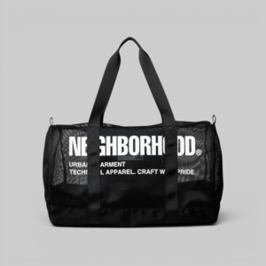 Neighborhood: Mesh Boston Bag - Black