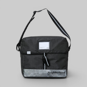 Neighborhood: Reflective Messenger Bag - Black