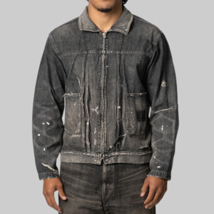 Neighborhood: Savage LW Denim Zip Jacket - Black