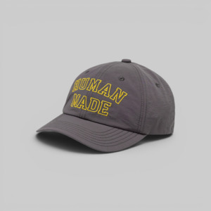 Human Made: 6 Panel Nylon Cap - Grey