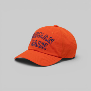 6 Panel Nylon Cap - Orange